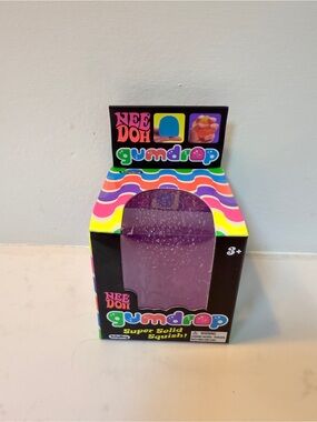 NeeDoh Gumdrop Super Solid Squish - Purple